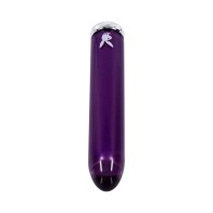 Playboy Amethyst Rechargeable Vibrating Glass Vibe Purple