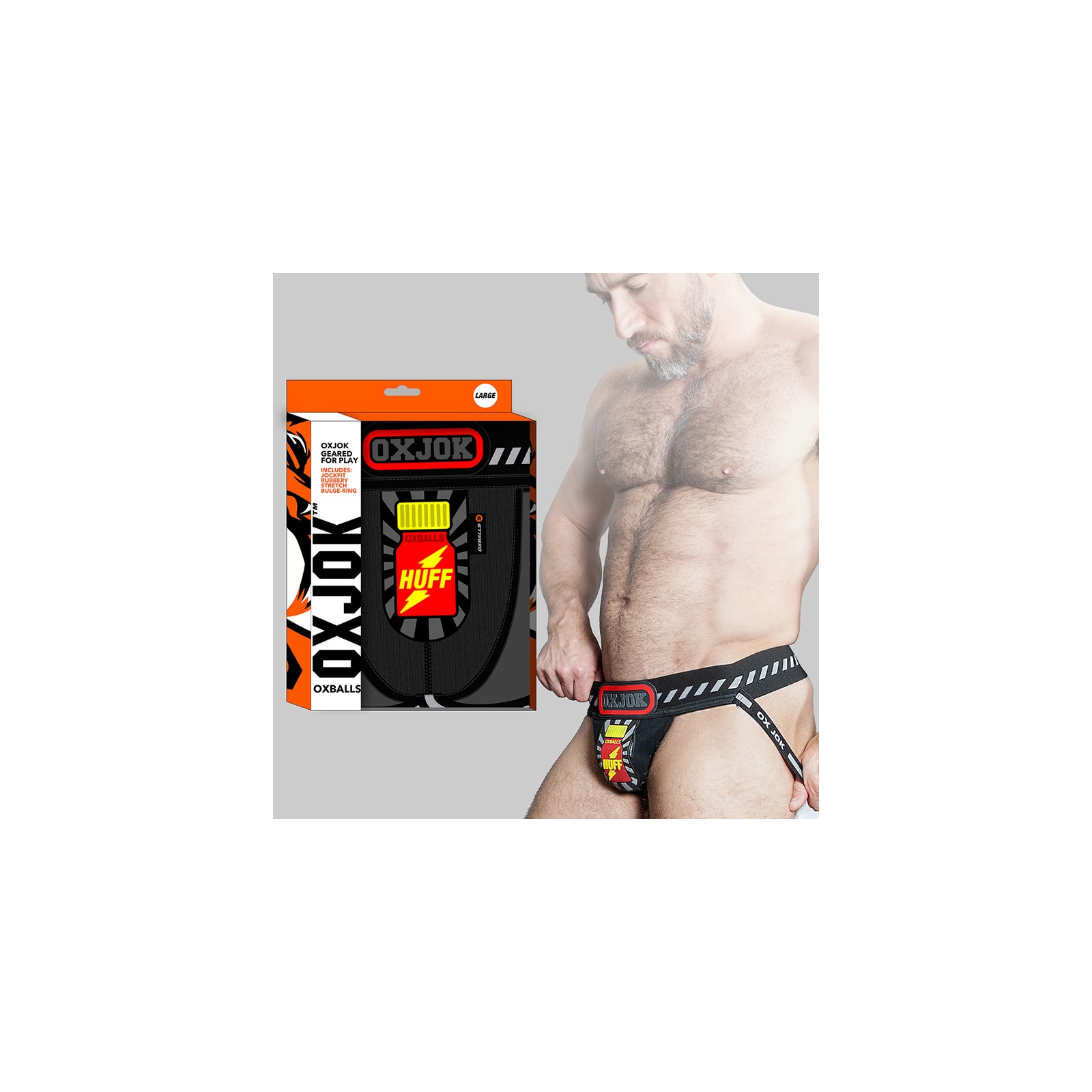 Oxballs Oxjok Popperjock 3D Jockstrap de Caucho