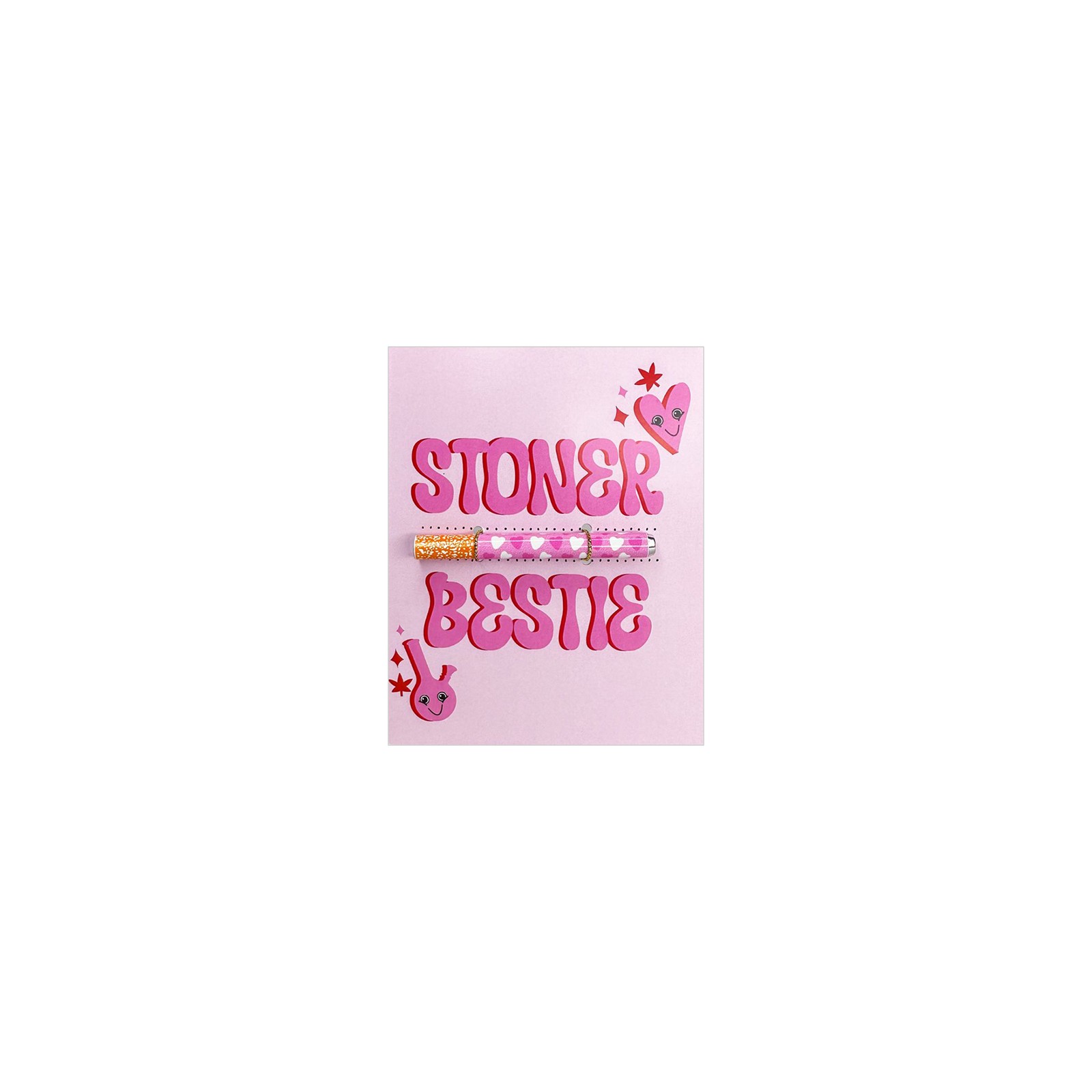 Tarjeta Stoner Besties One Hitter para Amantes del Cannabis