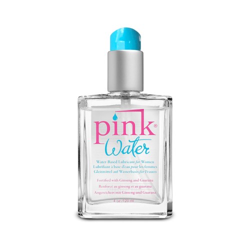 Lubricante a Base de Agua Pink Water 4 oz Botella de Vidrio