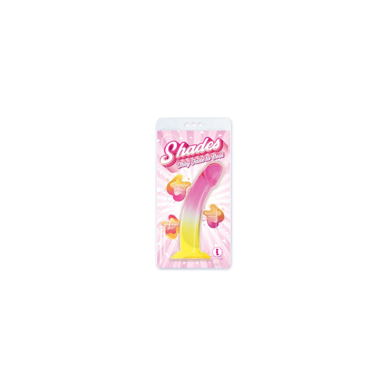 Dildo Shades Smoothie de 8.25 Pulgadas Rosa/Azul