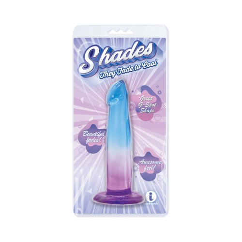 Dildo Shades G-Spot de 6.25 in. Azul/Púrpura