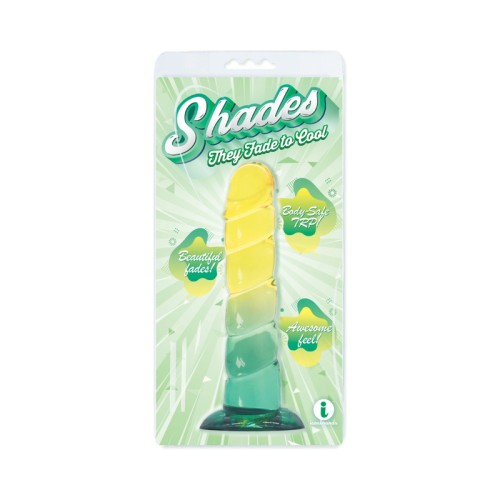 Shades Swirl Yellow Mint Dildo - Epic Pleasure