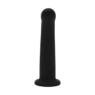 Me You Us 6 in. Curved Silicone Dildo Black