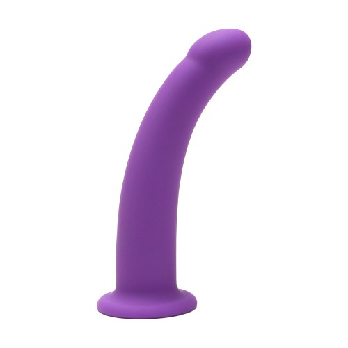 Me You Us 7 Curved Silicone Dildo Purple