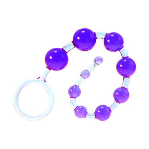 Me You Us Dragonz Tail Anal Beads Violet - Pleasure