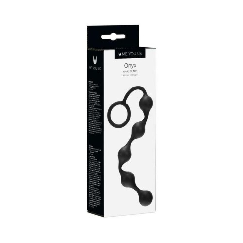 Onyx Silicone Anal Beads