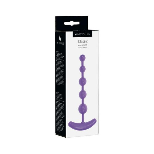 Me You Us Classic Anal Beads Purple - Explore Pleasure