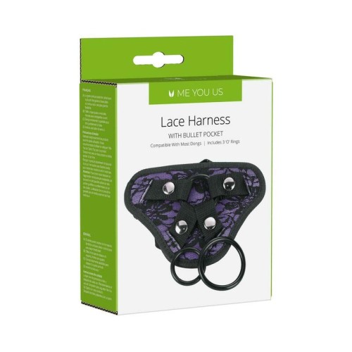 Arnés Ajustable para Strap-On en Morado - Perfecto para Parejas