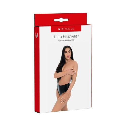 Panties Crotchless de Latex Me You Us para juegos traviesos