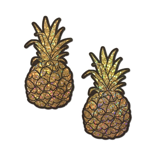 Pastease Pineapple Glitter Nipple Covers