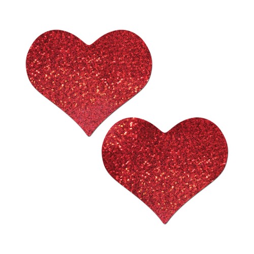 Pastease Heart Glitter Red Breast Covers - Style & Comfort