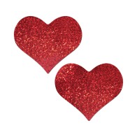 Cubiertas de Pecho Glitter Corazón Rojo Pastease - Estilo y Comodidad