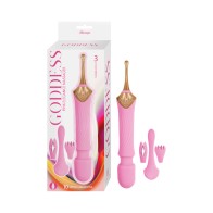 Masajeador Elegancia Rosa de Goddess para Estimulación Clitoriana