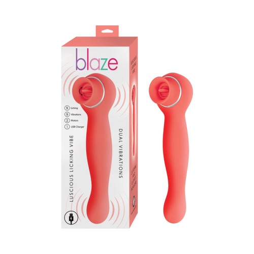 Blaze Luscious Licker Vibrator Coral