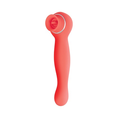 Blaze Luscious Licker Vibrator Coral