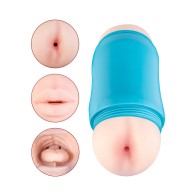 Delite Two Ways Mouth & Ass Pleasure - Realistic Feel