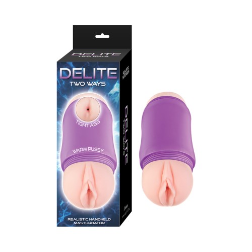 Delite Doble Vagina y Trasero - Beige