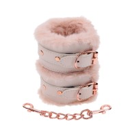 Peaches n Cream Faux Fur Handcuffs - Sportsheets