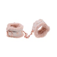 Peaches n Cream Faux Fur Handcuffs - Sportsheets