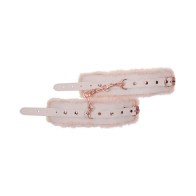 Peaches n Cream Faux Fur Handcuffs - Sportsheets