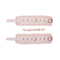 Peaches n Cream Faux Fur Handcuffs - Sportsheets