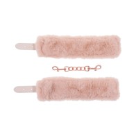 Peaches n Cream Faux Fur Handcuffs - Sportsheets