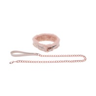 Faux Fur Collar & Leash Set - Peaches 'n CreaMe