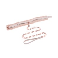 Faux Fur Collar & Leash Set - Peaches 'n CreaMe