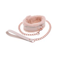 Faux Fur Collar & Leash Set - Peaches 'n CreaMe