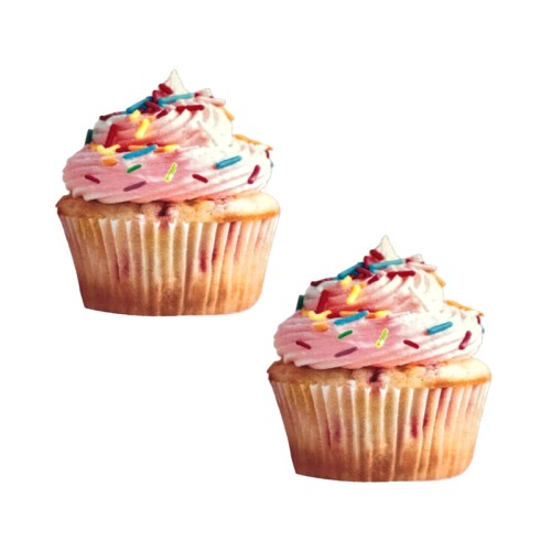 Pasties de Cupcake de Vainilla Edibles para un Juego Divertido