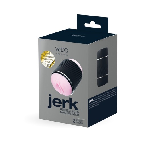 VeDO Jerk Masturbation Sleeve Black with Pink Insert