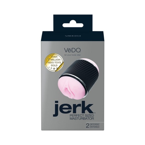 VeDO Jerk Masturbation Sleeve Black with Pink Insert