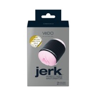 VeDO Jerk Masturbation Sleeve Black with Pink Insert