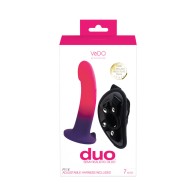 VeDO Duo Silicone Dildo with Harness for Versatile Play