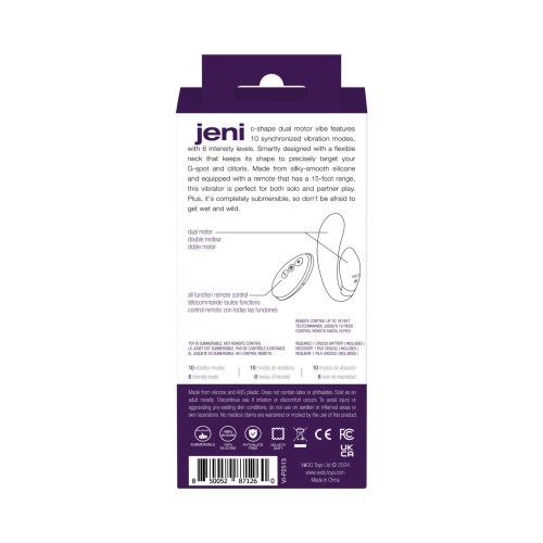 VeDO Jeni Dual Motor C-Shaped Vibe with Remote