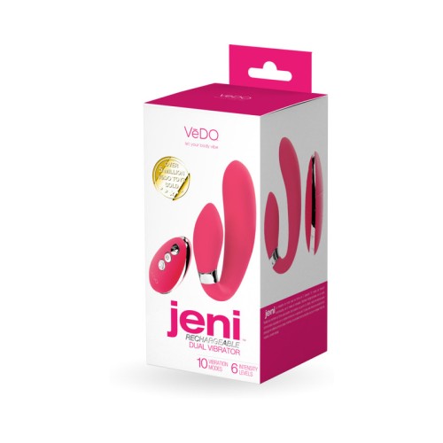 VeDO Jeni Vibrador Dual en Forma de C - Placer a tu Comando