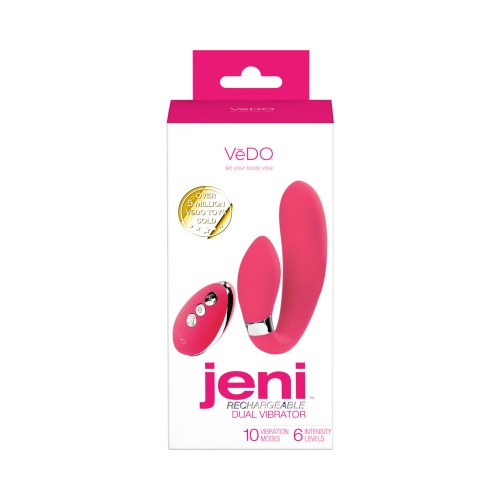 VeDO Jeni Vibrador Dual en Forma de C - Placer a tu Comando