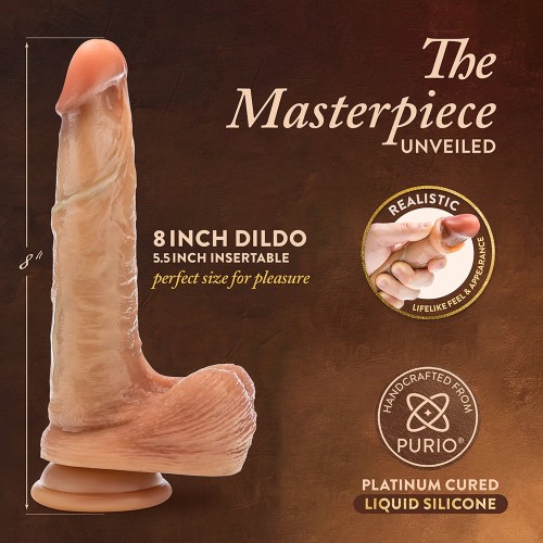 Dildo DaVinci Renacimiento con Piel Deslizante de 8 in.