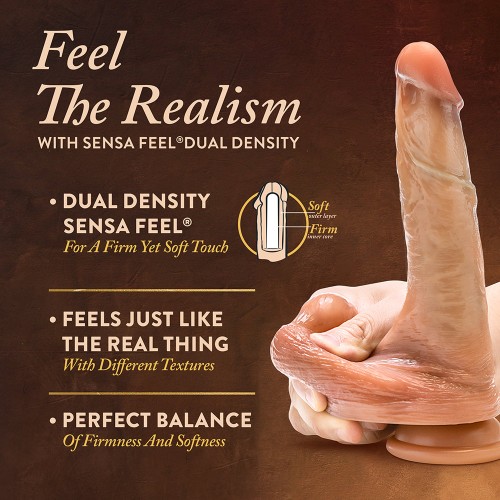 Dildo DaVinci Renacimiento con Piel Deslizante de 8 in.