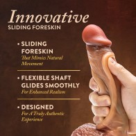 Renaissance Raphael Sliding Foreskin Dildo