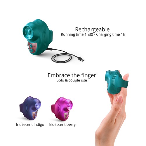 Love to Love Kisscool Teal Me Vibrating Finger Toy