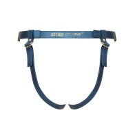 Arnés de Cuero Sintético Strap-On-Me Generoso Talla Única Azul