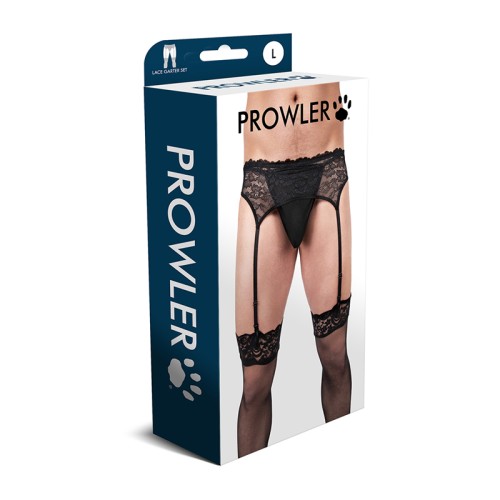 Conjunto de Ligueros de Encaje Prowler para Elegancia Seductora