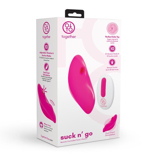 Suck N' Go Control Remoto para Parejas para Mayor Placer