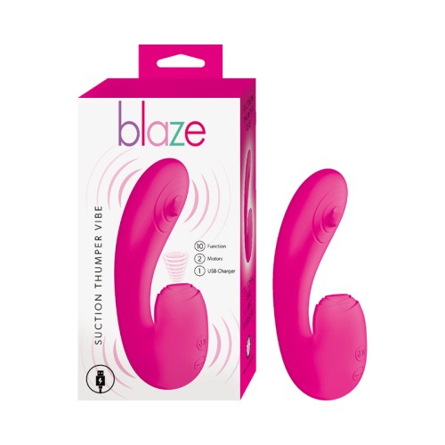 Blaze Suction Thumper Vibe Pink - Ultimate Stimulation