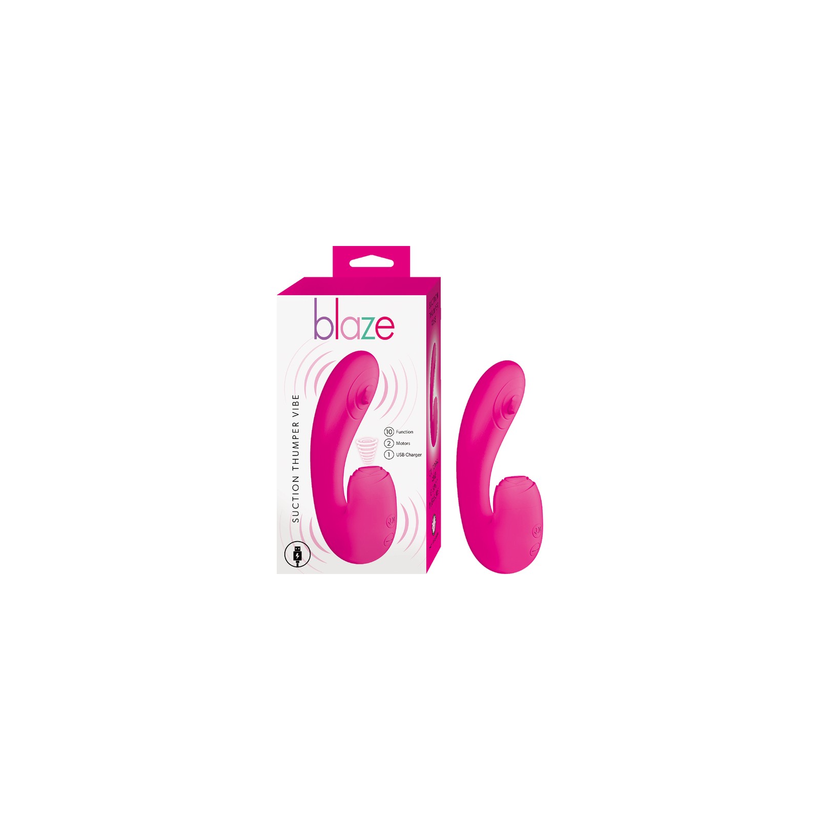 Blaze Suction Thumper Vibe Pink - Ultimate Stimulation