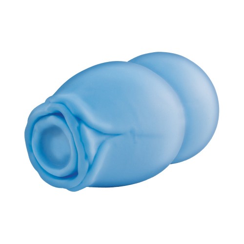 Delite Heated Rose Masturbator Blue - Realistic and Heated Pleasure