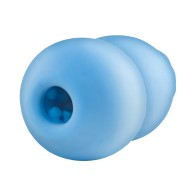 Delite Heated Rose Masturbator Blue - Realistic and Heated Pleasure