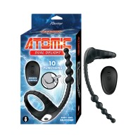 Atomic Dual Delight Black Vibrating Ring